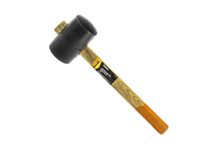 Киянка резиновая 450г. черная резина деревянная ручка /111505/ Sparta
